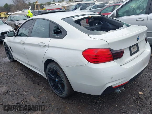 2016 BMW 4 Series 428i xDrive with VIN WBA4C9C57GG141554, listed as a IAAI auction lot 41988753 with Not Provided miles. Bid and sale history available at carsss.com. Image 3.