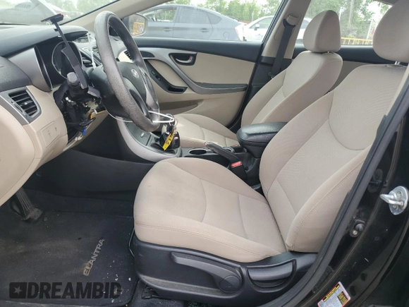 2014 Hyundai Elantra SE z VIN KMHDH4AE9EU107698, wystawiony jako Copart lot #56460845 z przebiegiem 179 338 mil mil oraz Szkoda całkowita • Salvage title. Historia ofert i sprzedaży dostępna na DreamBid. Obrazek 7.