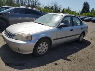 1999 Honda Civic LX with VIN 2HGEJ6673XH504043, listed as a Copart auction lot 55201185 with 220,352 mi miles and Clean Title. Bid and sale history available at carsss.com. Image 1.