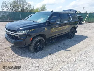 2023 Chevrolet Tahoe Commercial with VIN 1GNSKLED6PR375162, listed as a IAAI auction lot 42025321 with 56,592 mi miles. Bid and sale history available at carsss.com. Image 18.