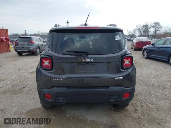 2017 Jeep Renegade Latitude with VIN ZACCJBBB0HPE88196, listed as a IAAI auction lot 42076789 with 127,008 mi miles. Bid and sale history available at carsss.com. Image 16.