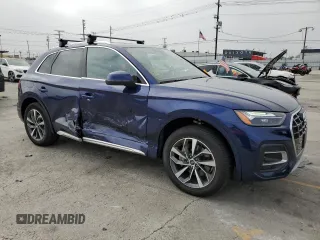 2021 Audi Q5 Premium with VIN WA1AAAFY0M2052401, listed as a Copart auction lot 63466012 with 11,922 mi miles. Bid and sale history available at carsss.com. Image 1.