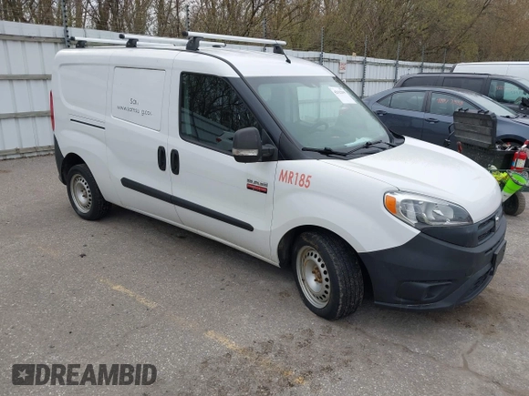 2015 Ram ProMaster City Cargo Tradesman with VIN ZFBERFAT7F6A32463, listed as a IAAI auction lot 42112339 with 313,405 mi miles. Bid and sale history available at carsss.com. Image 1.