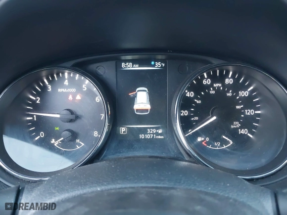 2017 Nissan Rogue SL with VIN 5N1AT2MV5HC758855, listed as a IAAI auction lot 40600596 with 101,071 mi miles. Bid and sale history available at carsss.com. Image 7.