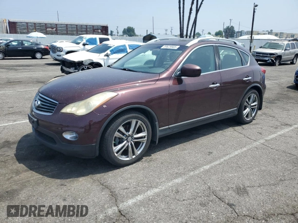 2012 Infiniti EX Journey with VIN JN1AJ0HPXCM400733, listed as a Copart auction lot 59629905 with 171,470 mi miles and Salvage title. Bid and sale history available at DreamBid. Image 1.