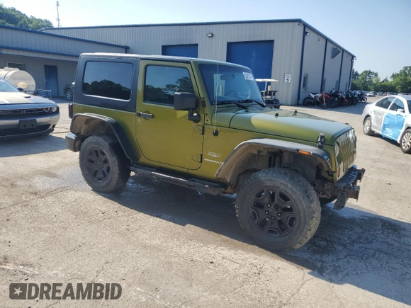 2010 Jeep Wrangler Sahara with VIN 1J4AA5D16AL203910, listed as a Copart auction lot 62891315 with 124,337 mi miles and Salvage title. Bid and sale history available at DreamBid. Image 4.
