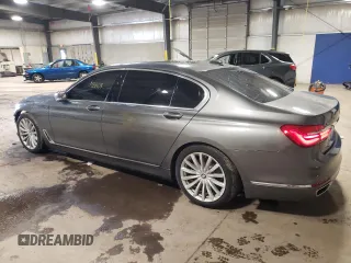 2018 BMW 7 Series 740i xDrive with VIN WBA7E4C5XJGV24275, listed as a Copart auction lot 48987063 with 48,864 mi miles. Bid and sale history available at carsss.com. Image 2.