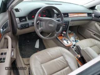 2000 Audi A6 with VIN WAUED64B8YN105292, listed as a Copart auction lot 82713304 with 145,068 mi miles and Salvage Title. Bid and sale history available at carsss.com. Image 8.