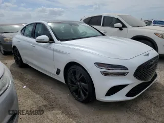 2023 Genesis G70 2.0T with VIN KMTG34TA7PU121730, listed as a Copart auction lot 75215424 with 937 mi miles and Non Repairable. Bid and sale history available at carsss.com. Image 4.