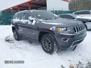 2014 Jeep Grand Cherokee Limited z VIN 1C4RJFBG4EC395968, wystawiony jako IAAI lot #41368377 z przebiegiem 124 679 mil mil oraz . Historia ofert i sprzedaży dostępna na DreamBid. Obrazek 1.