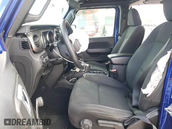2018 Jeep Wrangler Unlimited Sport S with VIN 1C4HJXDNXJW289319, listed as a Copart auction lot 80461844 with 76,963 mi miles and Salvage title. Bid and sale history available at DreamBid. Image 7.