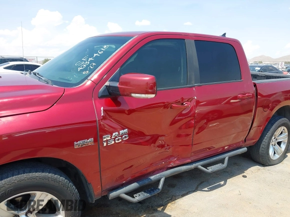 2015 Ram 1500 Sport with VIN 1C6RR7MTXFS684845, listed as a IAAI auction lot 42344613 with 157,941 mi miles and . Bid and sale history available at DreamBid. Image 6.