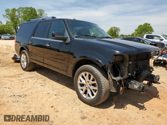 2017 Ford Expedition EL Limited with VIN 1FMJK2AT0HEA07334, listed as a Copart auction lot 52321055 with 226,820 mi miles and Salvage Title. Bid and sale history available at carsss.com. Image 4.