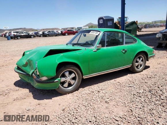 1971 Porsche 911 z VIN 9111100473, wystawiony jako Copart lot #60853765 z przebiegiem 79 342 mil mil oraz Szkoda całkowita • Salvage title. Historia ofert i sprzedaży dostępna na DreamBid. Obrazek 1.