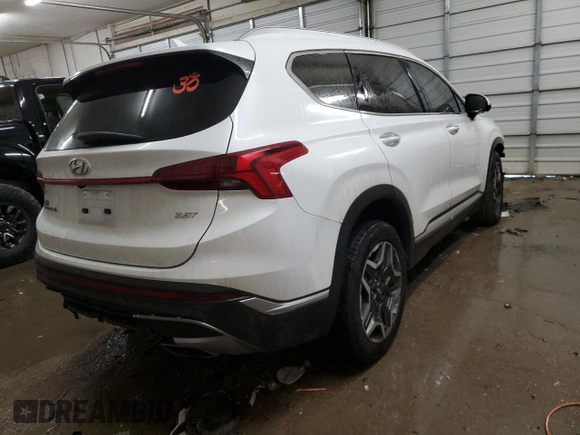 2022 Hyundai Santa Fe Limited with VIN 5NMS44AL0NH477029, listed as a Copart auction lot 88250595 with 79,712 mi miles and Salvage Title. Bid and sale history available at carsss.com. Image 3.