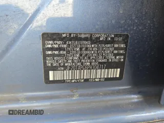 2023 Subaru Crosstrek Premium с VIN JF2GTAPC6PH304717, выставлен на аукционе IAAI как лот 42349146 с пробегом 28 741 миль миль и . История ставок и продаж доступна на DreamBid. Изображение 1.