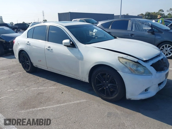 2011 Infiniti G25 with VIN JN1DV6AP0BM603854, listed as a IAAI auction lot 42759576 with 264,705 mi miles and . Bid and sale history available at DreamBid. Image 1.