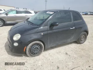 2012 FIAT 500 Pop with VIN 3C3CFFAR3CT383018, listed as a Copart auction lot 48038175 with 105,136 mi miles and Salvage Title. Bid and sale history available at carsss.com. Image 1.