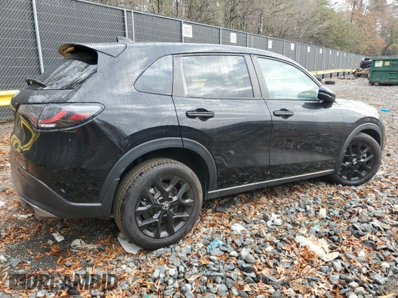 2024 Honda HR-V Sport with VIN 3CZRZ2H59RM724119, listed as a Copart auction lot 81353844 with 62,967 mi miles and Salvage Title. Bid and sale history available at carsss.com. Image 3.
