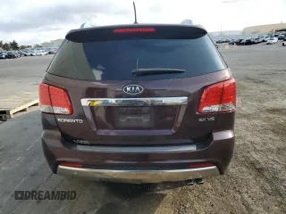 2013 Kia Sorento SX with VIN 5XYKWDA25DG384405, listed as a Copart auction lot 51338295 with 143,867 mi miles and Salvage Title. Bid and sale history available at carsss.com. Image 6.