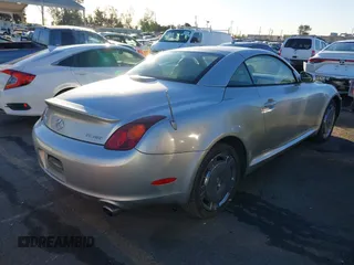 2003 Lexus SC 430 with VIN JTHFN48Y230044310, listed as a IAAI auction lot 41403951 with 130,183 mi miles and . Bid and sale history available at DreamBid. Image 4.