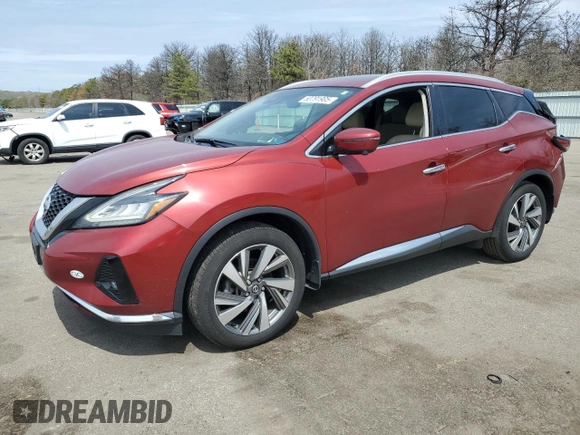 2019 Nissan Murano SL with VIN 5N1AZ2MS6KN163397, listed as a Copart auction lot 53791905 with 128,987 mi miles and Salvage Title. Bid and sale history available at carsss.com. Image 1.