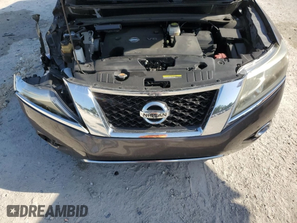 2016 Nissan Pathfinder SL with VIN 5N1AR2MN8GC652137, listed as a Copart auction lot 53731415 with 105,198 mi miles and Salvage title. Bid and sale history available at DreamBid. Image 12.