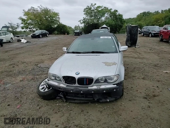 2005 BMW 3 Series 330Ci with VIN WBABW53465PL48609, listed as a Copart auction lot 72857584 with 106,207 mi miles and Salvage Title. Bid and sale history available at carsss.com. Image 11.