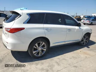 2013 Infiniti JX35 with VIN 5N1AL0MM9DC325674, listed as a Copart auction lot 70765154 with 58,436 mi miles and Salvage Title. Bid and sale history available at carsss.com. Image 3.
