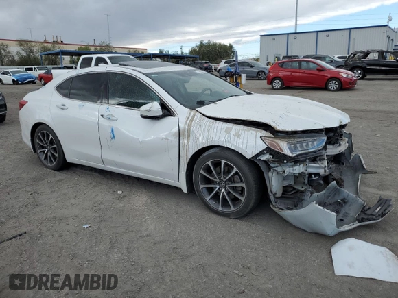 2020 Acura TLX with VIN 19UUB2F3XLA002394, listed as a Copart auction lot 77023934 with 44,512 mi miles and Salvage title. Bid and sale history available at DreamBid. Image 4.