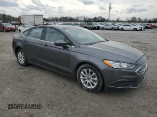 2017 Ford Fusion S with VIN 3FA6P0G71HR159328, listed as a Copart auction lot 51600035 with 97,904 mi miles and Salvage Title. Bid and sale history available at DreamBid. Image 4.