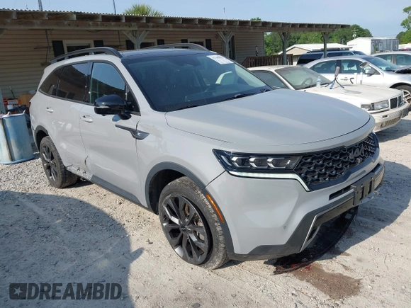 2022 Kia Sorento SX z VIN 5XYRKDLF8NG107713, wystawiony jako IAAI lot #42286802 z przebiegiem 53 718 mil mil oraz . Historia ofert i sprzedaży dostępna na DreamBid. Obrazek 1.