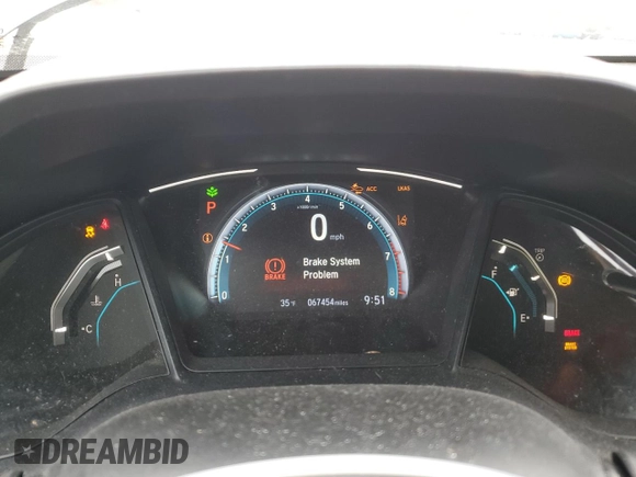 2020 Honda Civic Sedan LX with VIN 2HGFC2F64LH504206, listed as a Copart auction lot 51340525 with 67,454 mi miles and Salvage Title. Bid and sale history available at carsss.com. Image 9.
