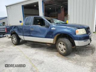 2005 Ford F-150 XLT with VIN 1FTPX145X5FA92244, listed as a Copart auction lot 61569865 with 184,219 mi miles and Salvage title. Bid and sale history available at DreamBid. Image 4.