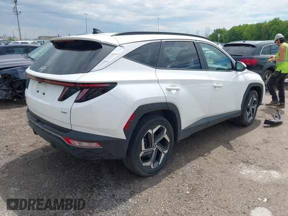 2023 Hyundai Tucson SEL with VIN 5NMJFCAE4PH255890, listed as a IAAI auction lot 42377625 with 42,704 mi miles and . Bid and sale history available at DreamBid. Image 4.