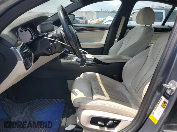 2017 BMW 5 Series 530i with VIN WBAJA5C33HG896248, listed as a Copart auction lot 54623895 with Not provided miles and Salvage title. Bid and sale history available at DreamBid. Image 7.
