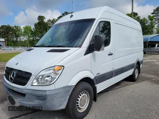 2013 Mercedes-Benz Sprinter Cargo with VIN WD3PE7CC4D5793367, listed as a IAAI auction lot 42122757 with 182,408 mi miles. Bid and sale history available at carsss.com. Image 1.