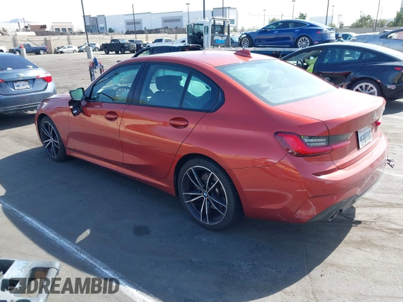 2021 BMW 3 Series 330i with VIN 3MW5R1J02M8B52337, listed as a IAAI auction lot 41610136 with 1 mi miles. Bid and sale history available at carsss.com. Image 3.