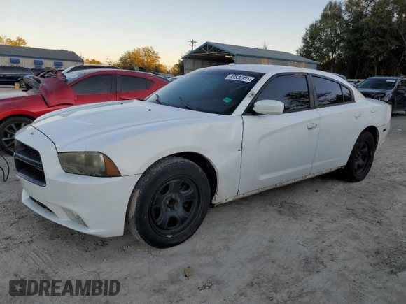 2012 Dodge Charger Police with VIN 2C3CDXAG5CH205212, listed as a Copart auction lot 88536955 with 155,908 mi miles and Clean Title. Bid and sale history available at carsss.com. Image 1.
