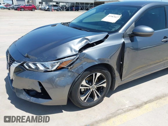 2022 Nissan Sentra SV with VIN 3N1AB8CV3NY299536, listed as a IAAI auction lot 41983027 with 47,279 mi miles and . Bid and sale history available at DreamBid. Image 6.
