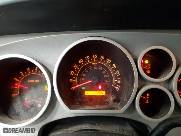 2008 Toyota Tundra 4WD Truck with VIN 5TBBT54108S459398, listed as a Copart auction lot 87860005 with 195,940 mi miles and Salvage Title. Bid and sale history available at carsss.com. Image 9.