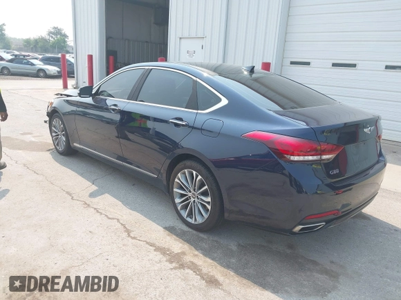 2018 Genesis G80 3.8L with VIN KMHGN4JE3JU246872, listed as a IAAI auction lot 42436770 with 66,022 mi miles and . Bid and sale history available at DreamBid. Image 3.