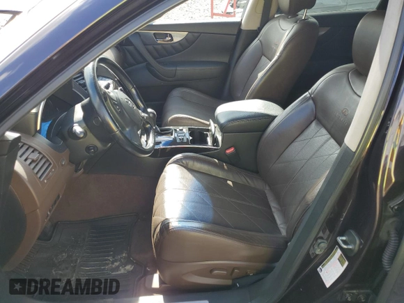 2010 Infiniti FX35 with VIN JN8AS1MW2AM856174, listed as a Copart auction lot 72948694 with 0 mi miles and Salvage Title. Bid and sale history available at carsss.com. Image 7.