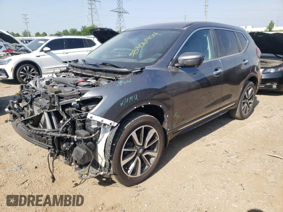 2019 Nissan Rogue SL with VIN 5N1AT2MV7KC789192, listed as a Copart auction lot 58906904 with 72,249 mi miles and Salvage Title. Bid and sale history available at carsss.com. Image 1.