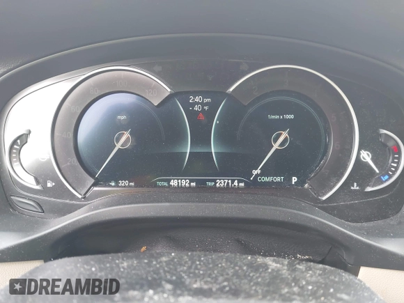 2019 BMW X3 xDrive30i with VIN 5UXTR9C5XKLE17238, listed as a IAAI auction lot 42030258 with 48,192 mi miles. Bid and sale history available at carsss.com. Image 7.