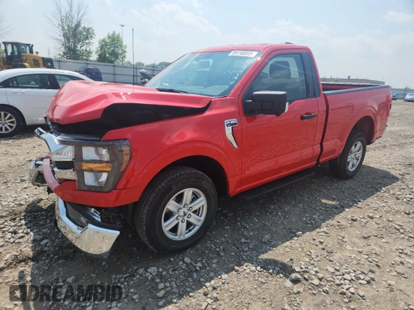 2023 Ford F-150 XL with VIN 1FTMF1C52PKE03201, listed as a Copart auction lot 59740895 with 36,713 mi miles and Salvage title. Bid and sale history available at DreamBid. Image 1.