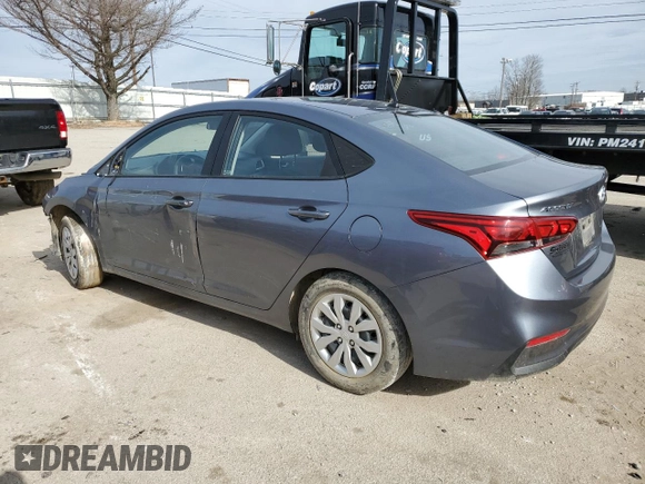 2020 Hyundai Accent SE with VIN 3KPC24A64LE107081, listed as a Copart auction lot 44814583 with 0 mi miles. Bid and sale history available at carsss.com. Image 2.