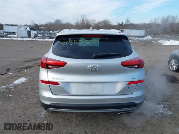 2019 Hyundai Tucson Ultimate with VIN KM8J3CAL7KU901928, listed as a IAAI auction lot 41387537 with 20,448 mi miles. Bid and sale history available at carsss.com. Image 16.
