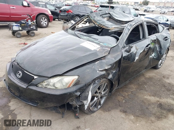 2008 Lexus IS 250 with VIN JTHBK262885063965, listed as a IAAI auction lot 42053343 with 194,758 mi miles. Bid and sale history available at carsss.com. Image 6.
