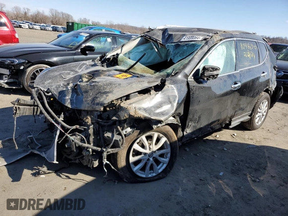 2019 Nissan Rogue SL with VIN 5N1AT2MVXKC804364, listed as a Copart auction lot 41908064 with 0 mi miles and Salvage Title. Bid and sale history available at carsss.com. Image 1.